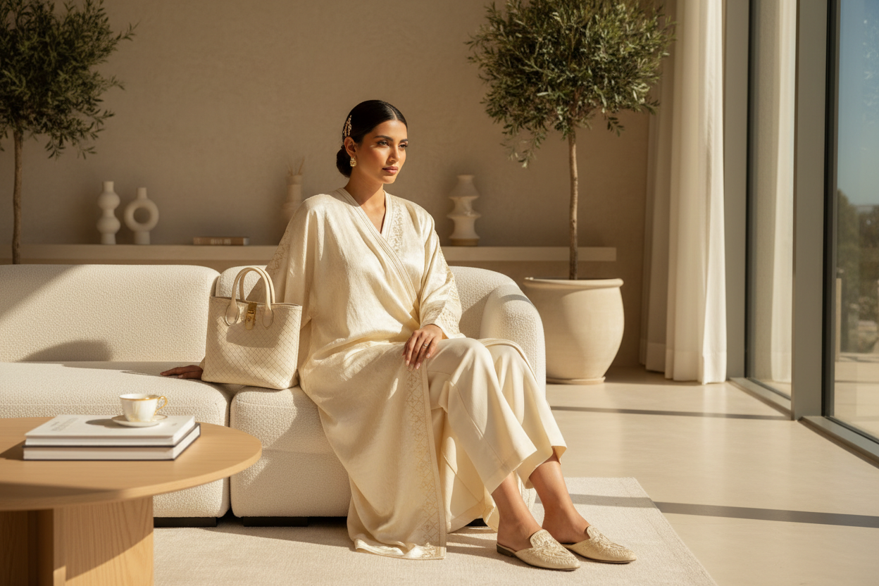 femme arabe marocaine avec un Lifestyle Casual Chic Raffiné